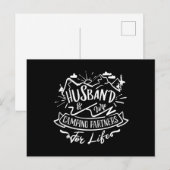 Ehemann & Ehefrau Camping Partner für das Leben Postkarte (Vorne/Hinten)
