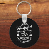Ehemann Ehefrau Campingpartner Für Schlüsselanhänger (Vorderseite)