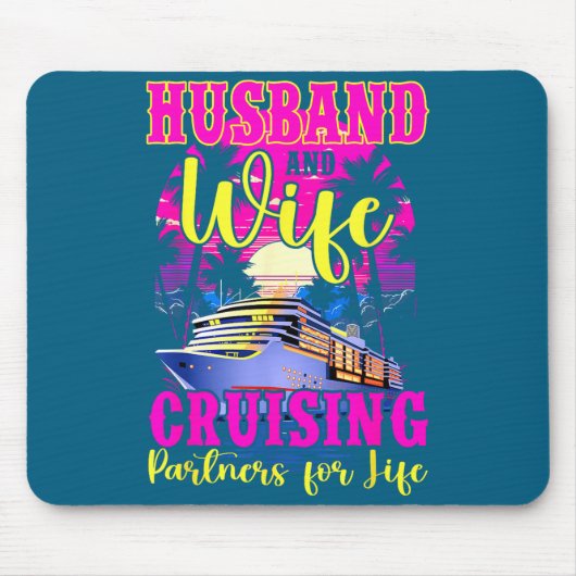 Ehemann Ehefrau Hochzeit Jubiläum Honig Design Mousepad (Vorne)