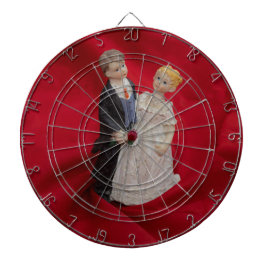 Ehemann & Ehefrau (Hochzeitstag, Ehe) Dartscheibe