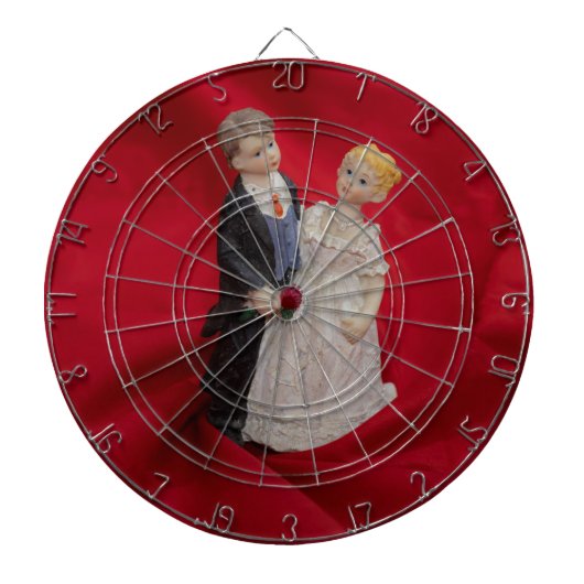 Ehemann & Ehefrau (Hochzeitstag, Ehe) Dartscheibe (vorne)