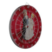 Ehemann & Ehefrau (Hochzeitstag, Ehe) Dartscheibe (Vorderseite Links)