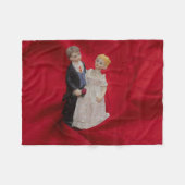 Ehemann & Ehefrau (Hochzeitstag, Ehe) Fleecedecke (Vorderseite (Horizontal))