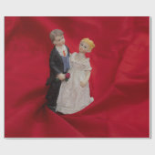 Ehemann & Ehefrau (Hochzeitstag, Ehe) Geschenkpapier (Flach)