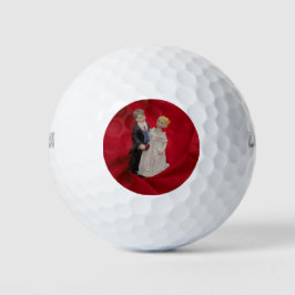 Ehemann & Ehefrau (Hochzeitstag, Ehe) Golfball