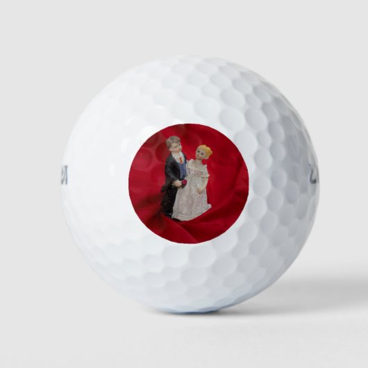 Ehemann & Ehefrau (Hochzeitstag, Ehe) Golfball (Vorderseite)