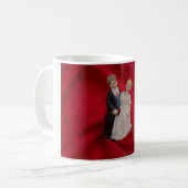 Ehemann & Ehefrau (Hochzeitstag, Ehe) Kaffeetasse (Vorderseite Links)