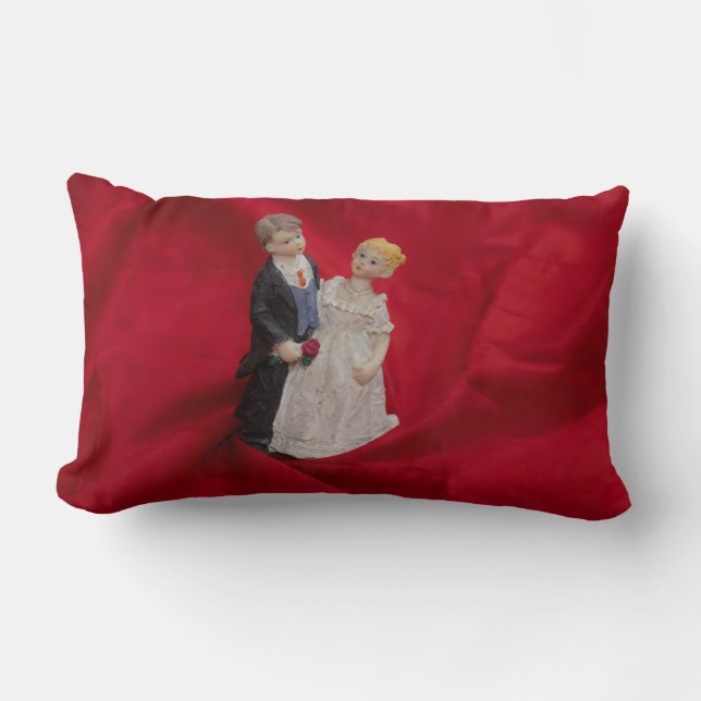 Ehemann & Ehefrau (Hochzeitstag, Ehe) Lendenkissen (Vorderseite)