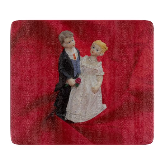 Ehemann & Ehefrau (Hochzeitstag, Ehe) Schneidebrett (Vorderseite)