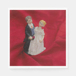 Ehemann & Ehefrau (Hochzeitstag, Ehe) Serviette