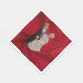 Ehemann & Ehefrau (Hochzeitstag, Ehe) Serviette (Ecke)