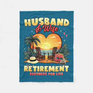 Ehemann Ehefrau Ruhestand Partner Paare Design Fleecedecke