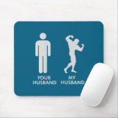 Ehemann Ehemann Gym Bodybuilding lustiger Tee für  Mousepad (Mit Mouse)
