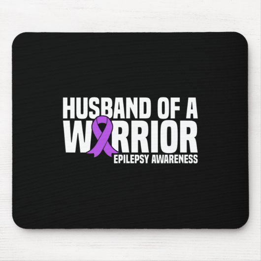 Ehemann einer Lila Ribbon Epilepsy Awaren Mousepad (Vorne)