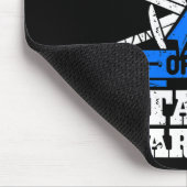 Ehemann eines Ataxia Warrior Awareness Ribbon Dyst Mousepad (Ecke)