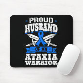 Ehemann eines Ataxia Warrior Awareness Ribbon Dyst Mousepad (Mit Mouse)