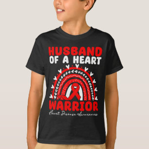 Ehemann eines Herzens Kriegers Herzkrankheit Boho T-Shirt