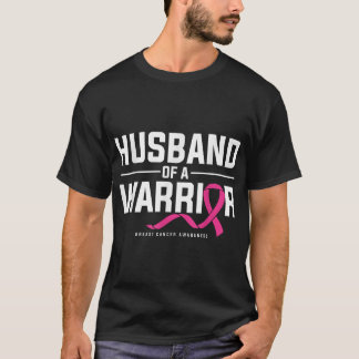 Ehemann eines Kämpfers Brustkrebs-Bewusstsein T-Shirt