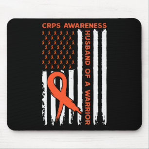 Ehemann eines Krieger-Crps Aufklärungsmonat Orange Mousepad