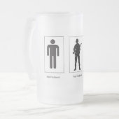 Ehemann Eod-Tasse dort Ihr Ehemann mein Mattglas Bierglas (Vorderseite Links)