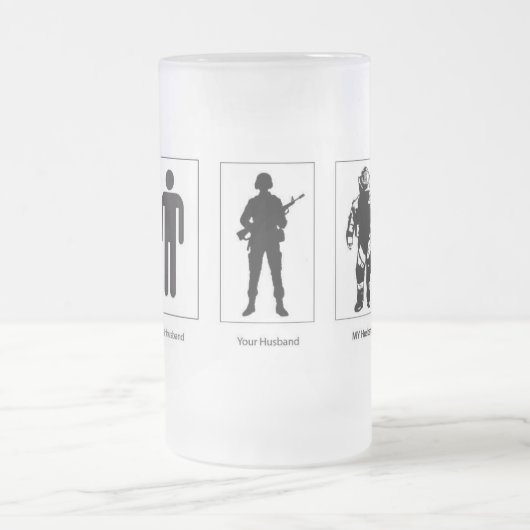 Ehemann Eod-Tasse dort Ihr Ehemann mein Mattglas Bierglas (Mittel)