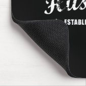 Ehemann Est 2019 Vintage Hochzeitskunstwerk Mousepad (Ecke)