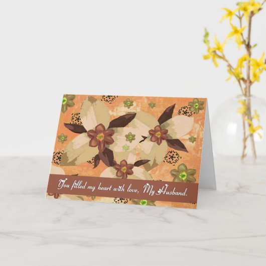 Ehemann - Final Good bye / Farewell - Floral Karte (Gelbe Blume)