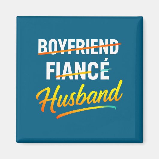 Ehemann Freund Verlobter Ehemann Humor Magnet (Vorne)