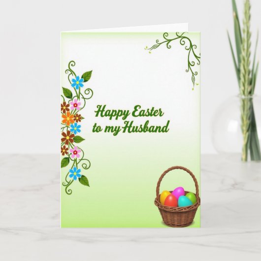 Ehemann Frohe Ostern Karte (Vorderseite)