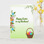 Ehemann Frohe Ostern Karte (Gelbe Blume)