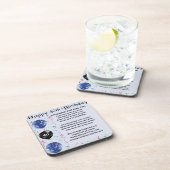 Ehemann-Gedicht - 40. Geburtstag Getränkeuntersetzer (Rechte Seite)