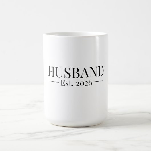 Ehemann gegründet 2026 kaffeetasse (Mittel)