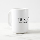 Ehemann gegründet 2026 kaffeetasse (Vorderseite Links)