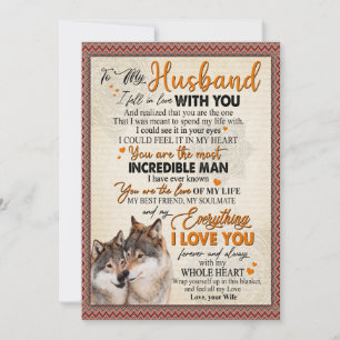 Ehemann-Geschenk   Brief an meinen Mann von meiner Feiertagskarte