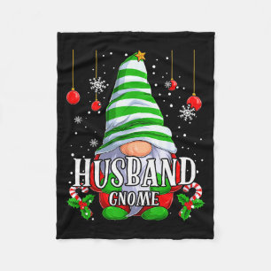 Ehemann Gnom Weihnachten Schlafanzug passende Fami Fleecedecke