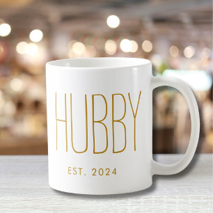 Ehemann Gold Schriftzug Individuelle Hochzeit Jubi Kaffeetasse