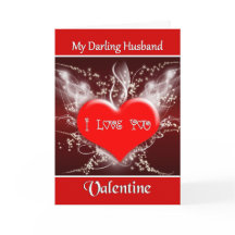 Ehemann / Happy Valentine's Day - Rotes Herz