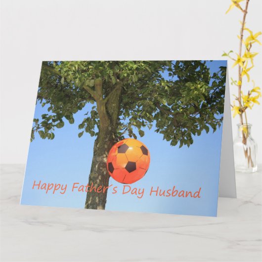 Ehemann Happy Vatertag Karte (Gelbe Blume)