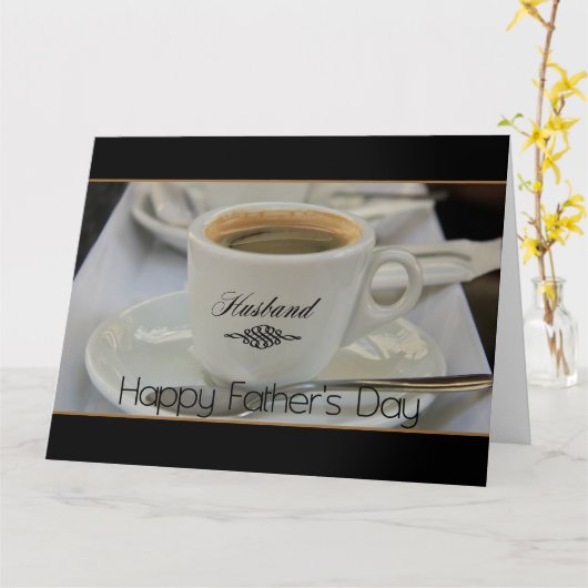 Ehemann Happy Vatertag Karte (Gelbe Blume)