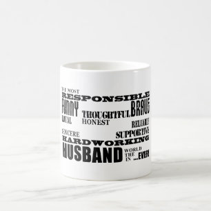 Ehemann-Hochzeitstag-Geburtstags-Qualitäten Kaffeetasse