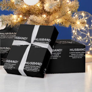 Ehemann Hubby Zitat Lustiger Ehemann Geschenkpapier