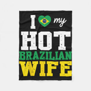 Ehemann Ich liebe meine heiße brasilianische Frau Fleecedecke