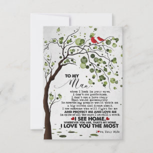 Ehemann, ich liebe meinen Ehemann so sehr RSVP Karte