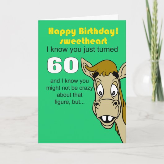 Ehemann in Ehefrau 60 Karte (Vorderseite)