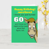 Ehemann in Ehefrau 60 Karte (Gelbe Blume)