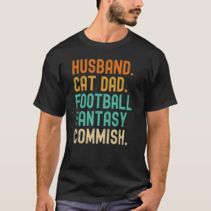 Ehemann Katzenvater Fantasy-Football-Schiedsrichte T-Shirt
