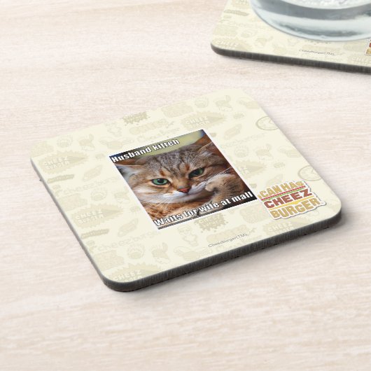 Ehemann Kitteh Getränkeuntersetzer (Linke Seite)