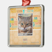 Ehemann Kitteh Ornament Aus Metall (Links)