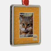 Ehemann Kitteh Ornament Aus Metall (Rechts)