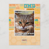 Ehemann Kitteh Postkarte (Vorderseite)